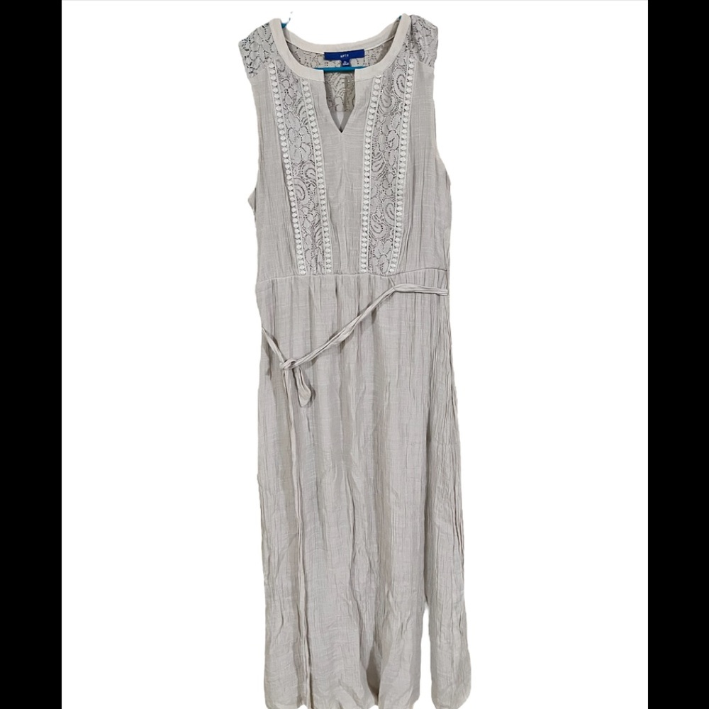 Boho beige long dress